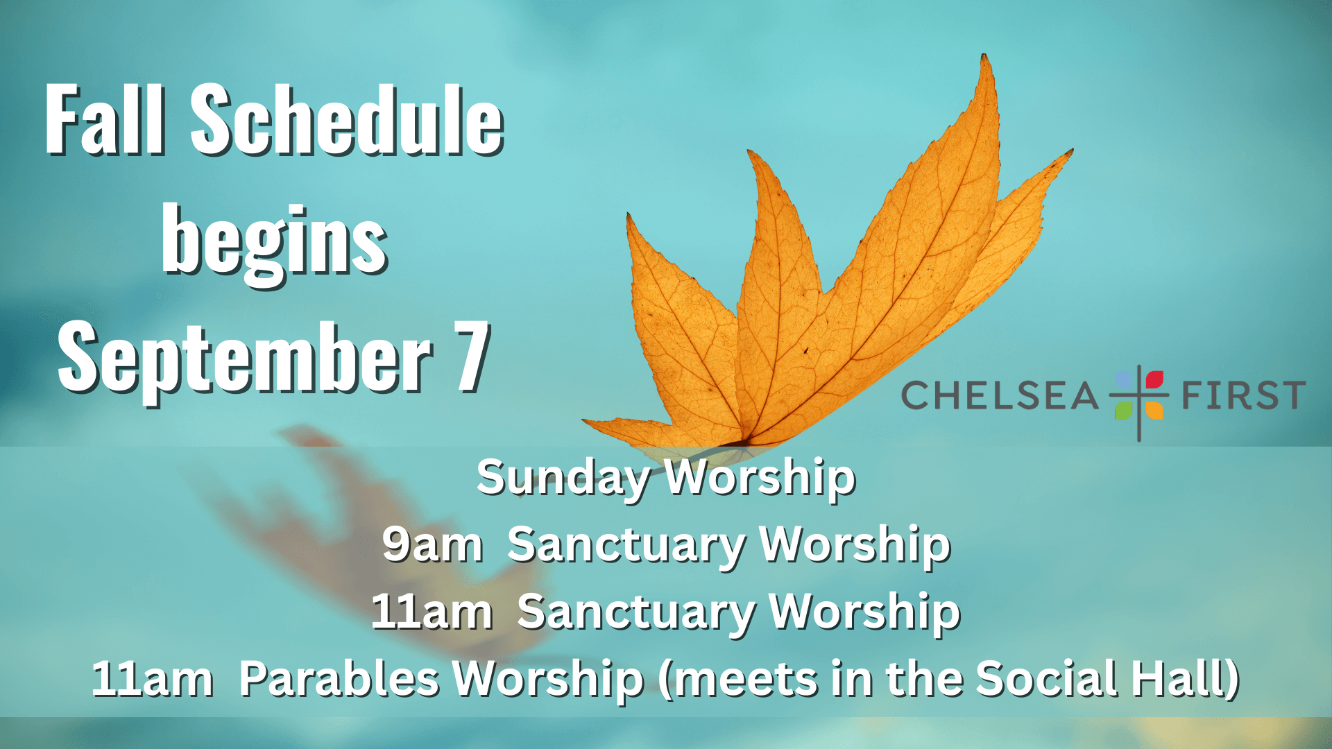 Fall Schedule
