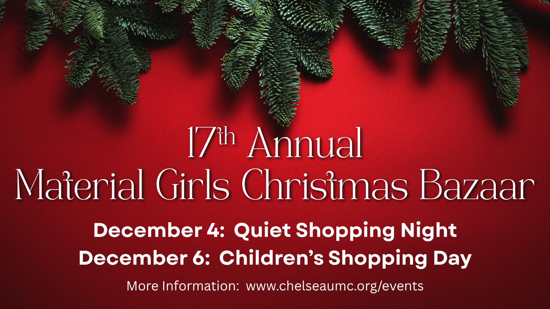 17th Annual Material Girls Christmas Bazaar